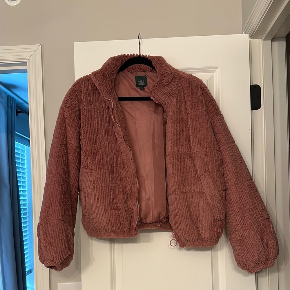 Wild Fable Blush Pink Fuzzy Jacket